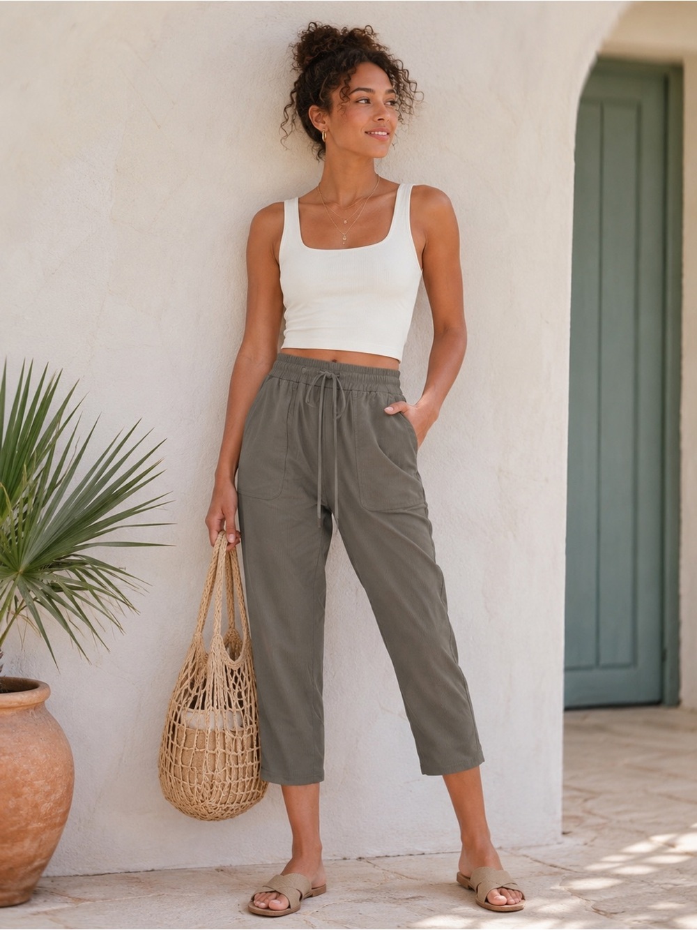 Lululemon Athletica Charcoal Cropped Pants